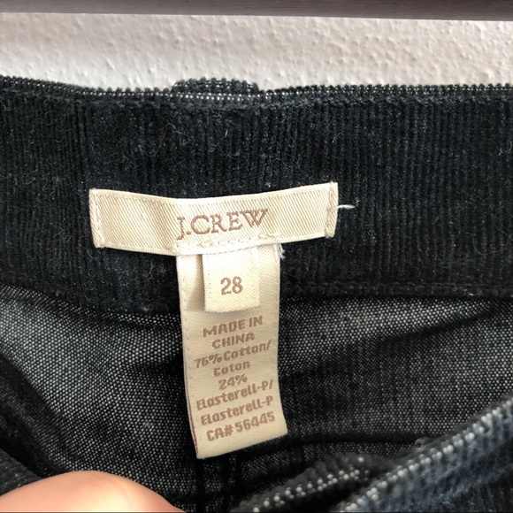 J. CREW black skinny high rise corduroy pants 28 - Picture 4 of 12